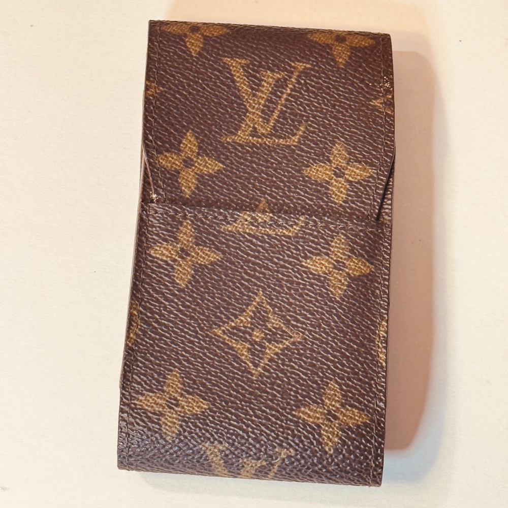Louis Vuitton Brown Monogram lipstick super Card holder Cigarette holder